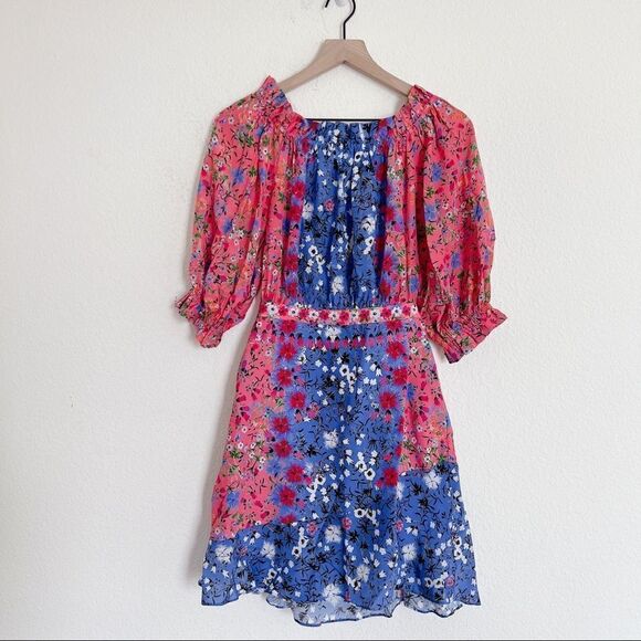 SALONI Grace Dress in Foxglove Meadow print size 4 - Picture 6 of 10